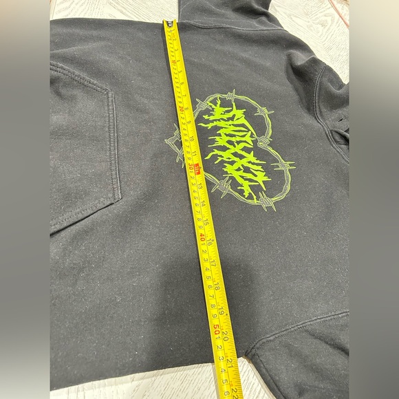 Black Sweater with Green Heart Design - Picture 12 of 15